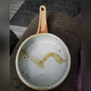 Handmade pottery pan